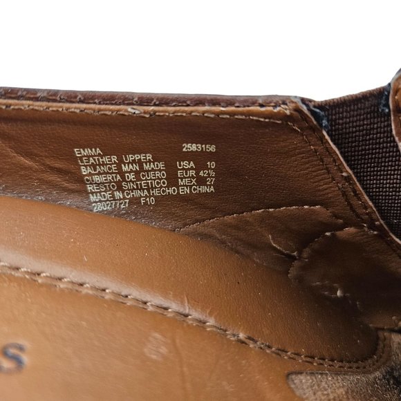 Earth Spirit Classics Shoes Womens 10 Slip On Clog Heels Emma Brown Leather - Picture 4 of 8